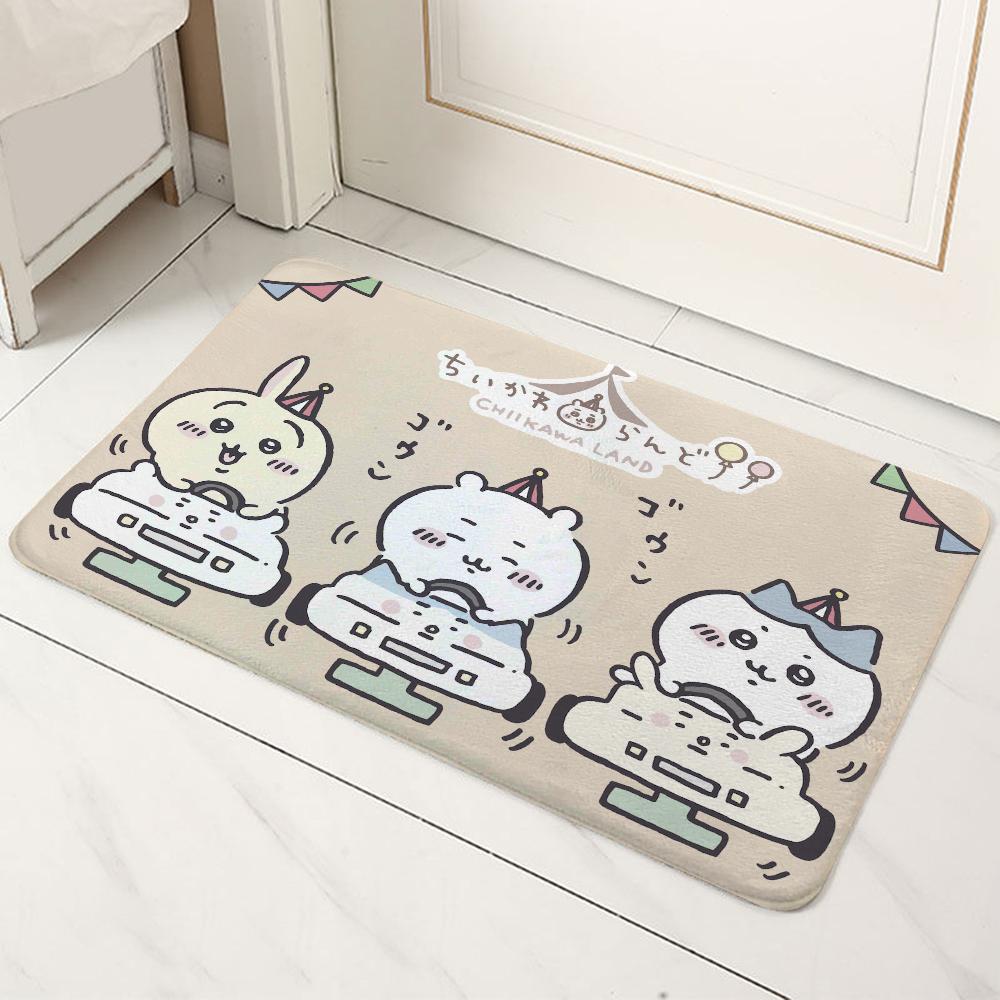Коврик для входной двери Коврики Chiikawas Home Rugs Choice Kitchen Floor Mat Carpet Foot Bathroom Bathroom Room Nonslip Main Input Front