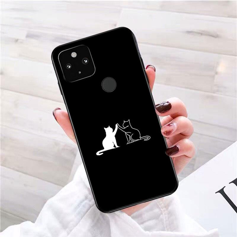 Чехол для телефона с черным котом для Google Pixel 7 Pro 7 6A 6 Pro 5A 4A 3A Pixel 4 XL Pixel 5 6 4 3 XL 3A XL 2 XL