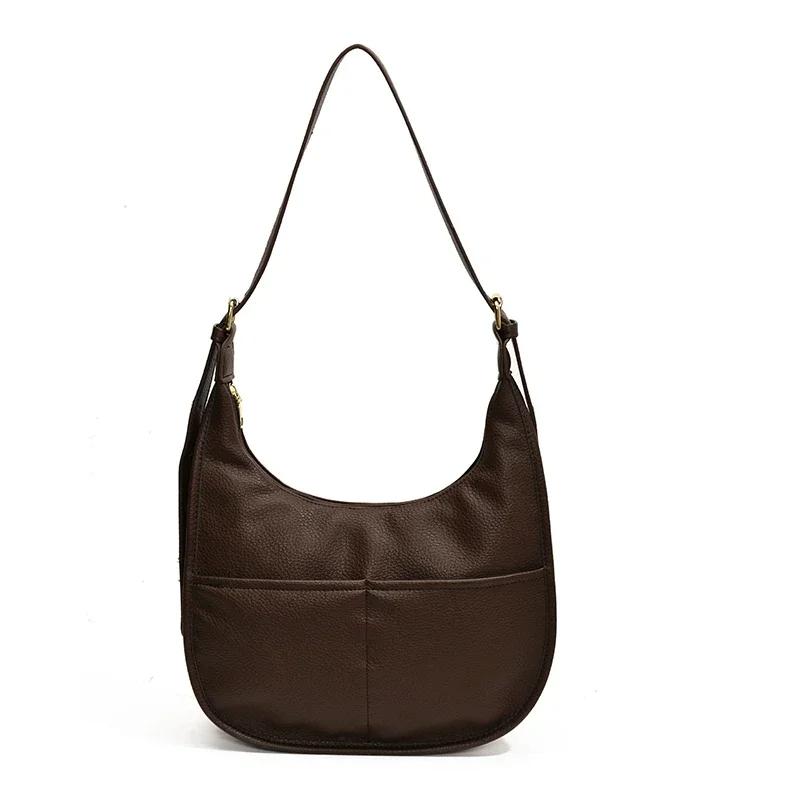 Высококачественная фактурная сумка для женщин большой вместимости, новая осенне-зимняя ретро-сумка через плечо, повседневная водоизмещающая сумка