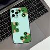 Мультяшный чехол для телефона F-Frog12 S-Strawberry Для iPhone17,16,15,14,13,12,11 Plus,Pro Max Мягкий черный чехол
