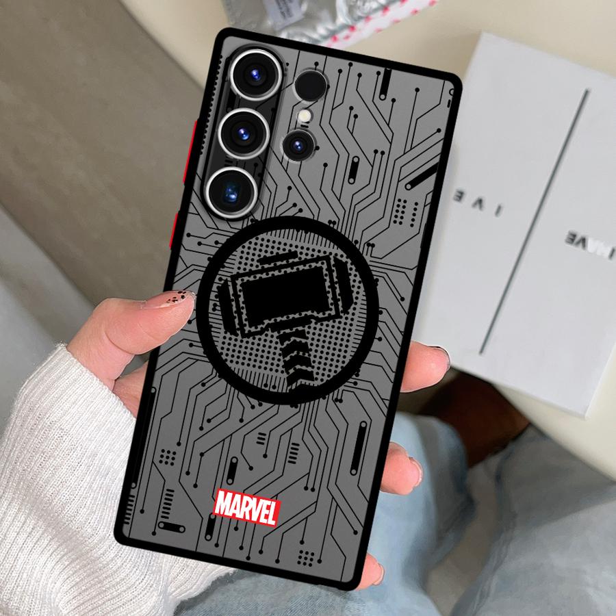 Чехол с логотипом героя Marvel для Samsung Galaxy S26 S22 Note 20 10+ S21 S20 S23 FE S25 Ultra S24 Plus Funda Чехол для телефона