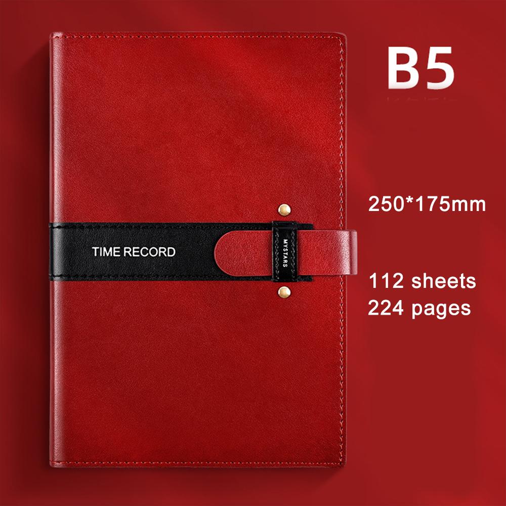 (Бесплатная гравировка логотипа.) Бизнес-блокнот B5 с пряжкой, блокнот для студентов, ежедневник, протоколы совещаний для работы, блокнот для предметов