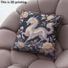 Floral Mythical Qilin Decorative Throw Pillow Covers Pattern Cushion Cover Suitable For Sofa Bedroom Car Pillow Cover