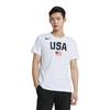Nike T Shirts Men's White Crew Neck Moderate Straight Fit AV4352-100