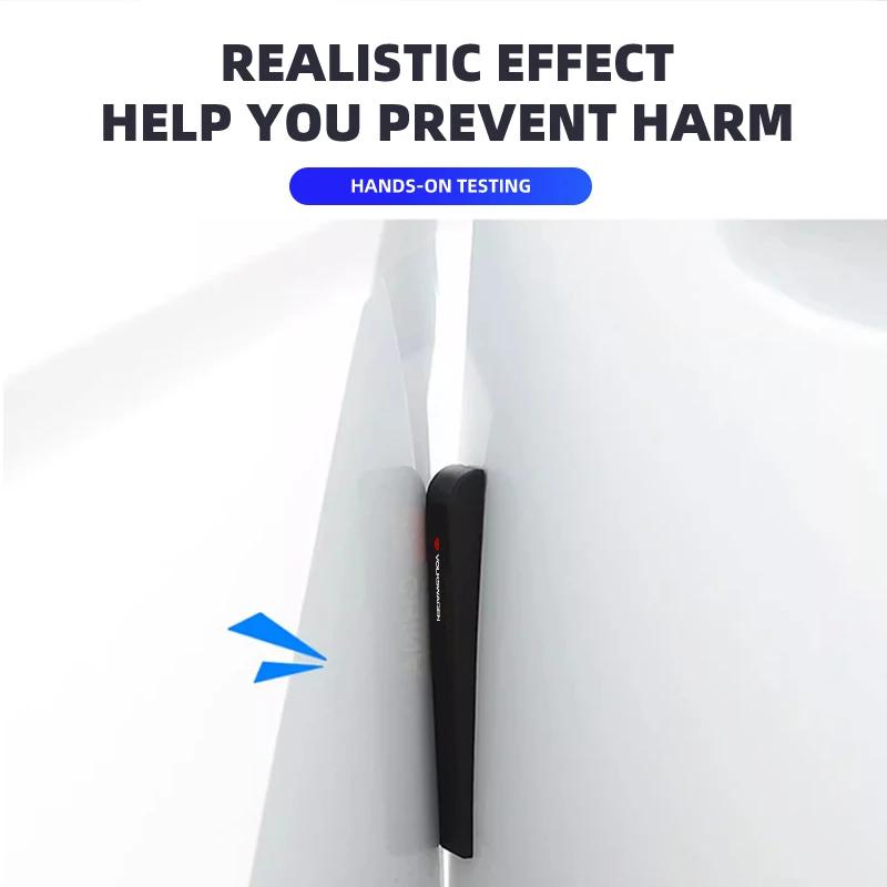 6 шт. Резиновые противоударные бамперные полосы-защитники для автомобиля Наклейки для Volkswagen VW GTI Rline R Golf Amarok Phaeton Teramont