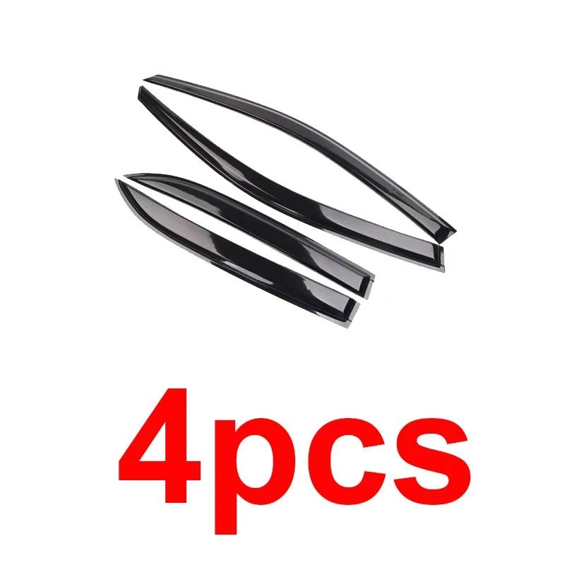 4 PCS Car Window Visors For Honda Insight Hybrid LX 2010-2014 Auto Waterproof Trim Wind Sun Rain Visors Shade Car Accessories