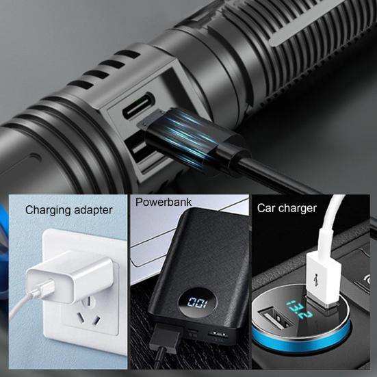 Уличный фонарик, 4 уровня, регулируемый, USB, перезаряжаемый, водонепроницаемый, супер яркий, с возможностью масштабирования, магнитный, портативный