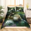 Пододеяльник с совой Двуспальный Кинг Сайз Квин Сайз Мультяшный пододеяльник с совой Птица Животное Комплект постельного белья Мальчики Чехол для одеяла Полиэстеровый чехол для одеяла