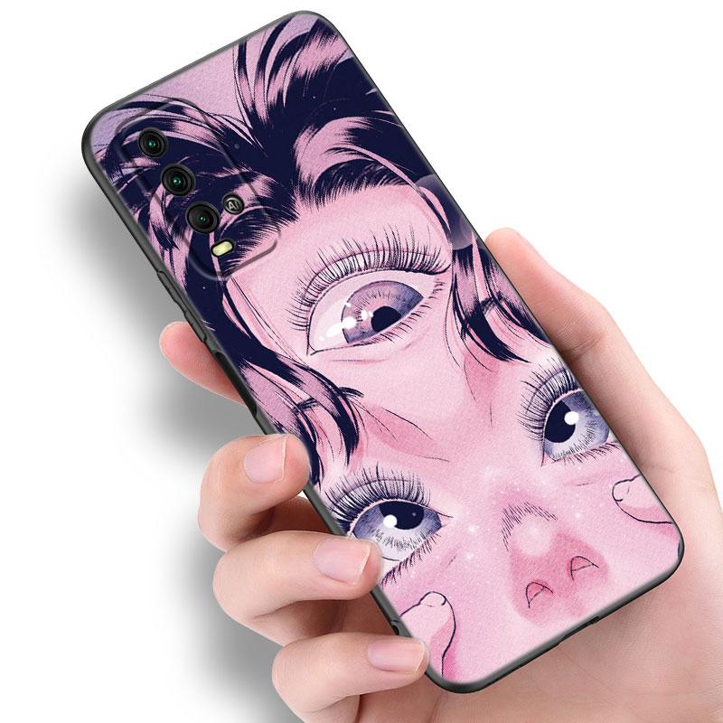 Чехол для телефона Shintaro kago Horror Cartoon для Xiaomi Redmi Note 5 6 9T K20 K40 K50 Pro 7A 8A 9A 9C 9i 10A 10C A1 S2 черный чехол