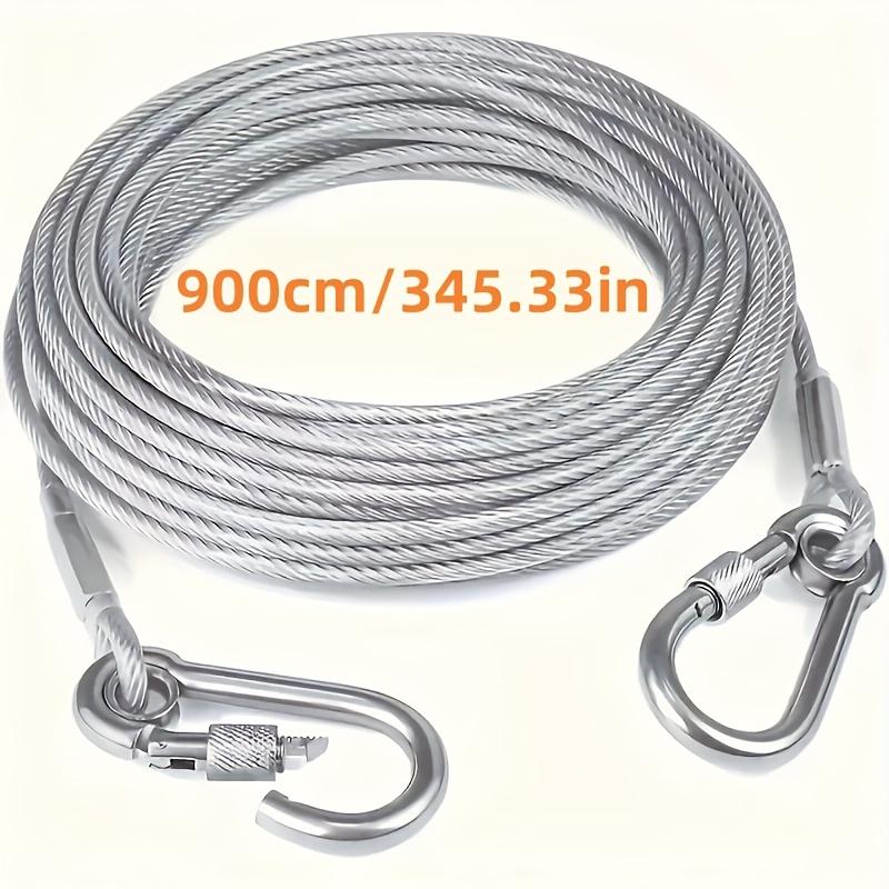 Нержавеющая сталь Бельевая веревка Портативная Идеально подходит для стирки в помещении/на открытом воздухе, Походные аксессуары, Ванная комната и Общежитие, Бельевые веревки