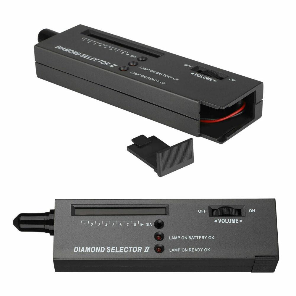 Тестер алмазов со светодиодными индикаторами и звуковыми индикаторами. Работающий от батареек инструмент для проверки драгоценных камней. Точный электронный прибор.