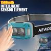 LED Outdoor Strong Light Headlight Rechargeable Work Lamp Head Wearing Light Cycling Sensor Night Fishing Running Light