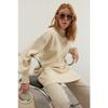 Stone High Collar Honeycomb Pattern Knitted Knitwear Sweater Tctaw24ak00020