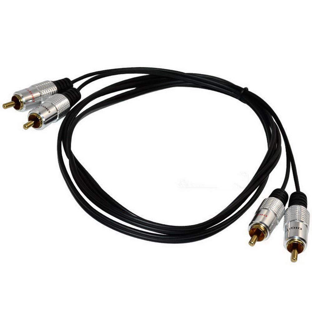 Rosebe RCA аудио кабель 3 м 2-контактный на 2-контактный штекер на штекер аудио стерео кабель алюминиевый сплав совместимый с игровым плеером 1 м, консоль/автомобиль