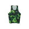 Logo Print Round Neck Sleeveless Tank Top Men Tops Green CW1259-100