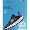 Li Ning Primary 3 V3 Удобные Универсальные Низкие Детские Баскетбольные Кроссовки Детские Баскетбольные Кроссовки Черно-Фиолетовые YKBU040-7