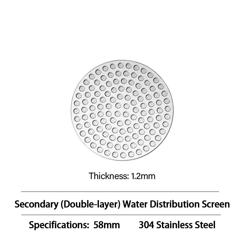 51/53/58mm Reusable Coffee Puck Screen Stainless Steel Double Layer Fine Filter Screen Espresso Accessories KFGL02