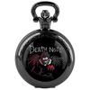 Classy Death Note Design Black Quartz Pocket Watch Fashion Necklace Timing Pendant with Chain Gift for Man Woman Souvenir