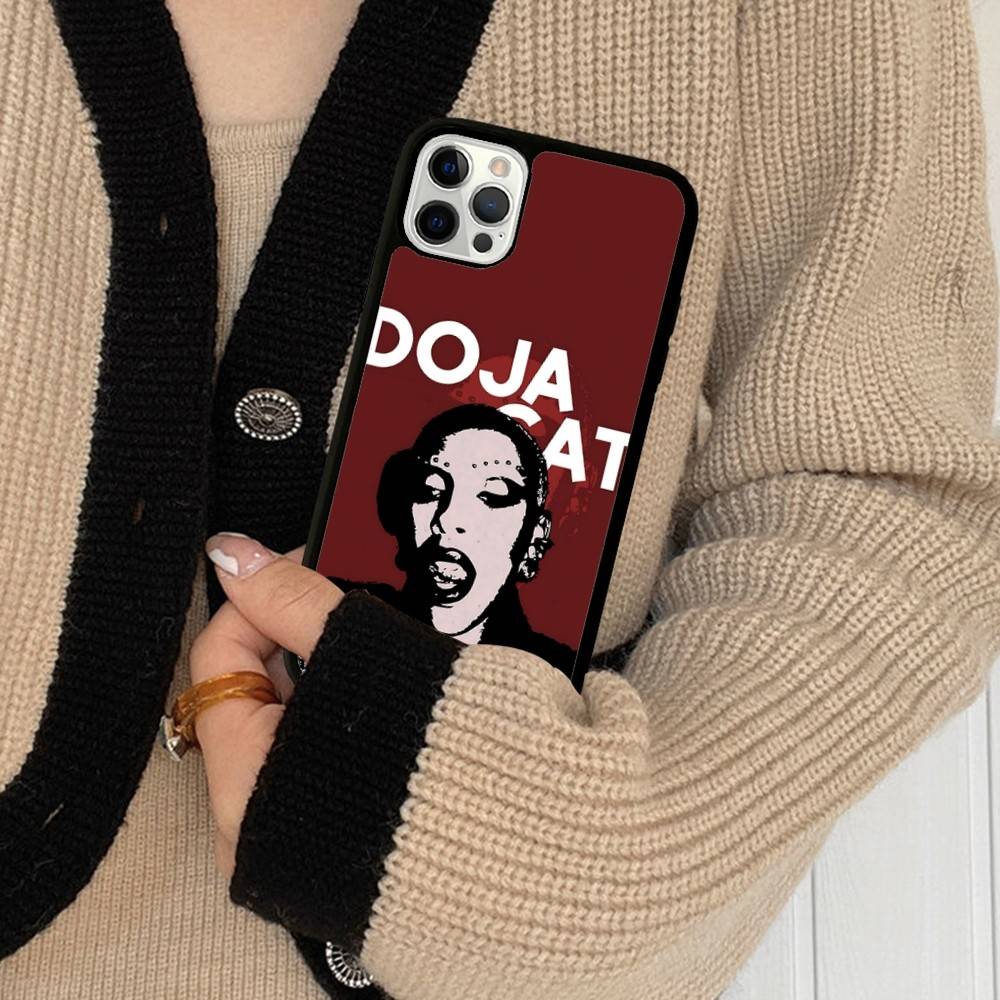 Doja Singer C-Cat Phone Case For IPhone 17 16 Pro Max Air 13 12 Mini 14 15 Plus 11 PC+TPU Back Cover