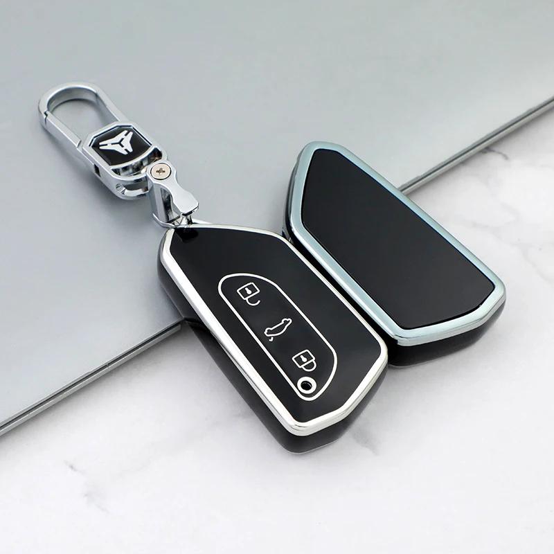 Для VW Volkswagen Golf 8 2020 Skoda Octavia A8 2021 SEAT Leon MK4 ТПУ Чехол для автомобильного ключа-пульта Крышка Корпус Брелок Аксессуары