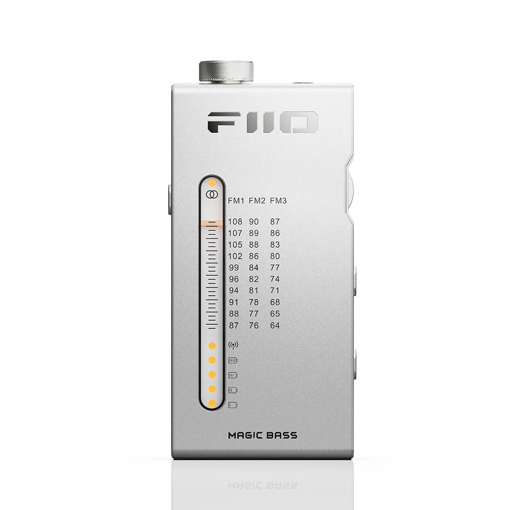 FiiO RR11 Portable HiFi FM Radio Receiver - Analog PVR Tuning Enhanced Bass 3D Surround Sound - 64-108MHz Full-Band Coverage