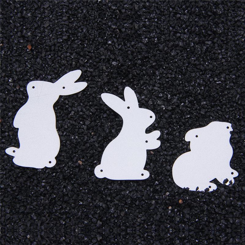 Вырубные штампы с животными, кроликами, металлический трафарет, сделай сам, скрапбукинг, альбом, бумажная открытка, тиснение, ремесло, высечка, Пасха