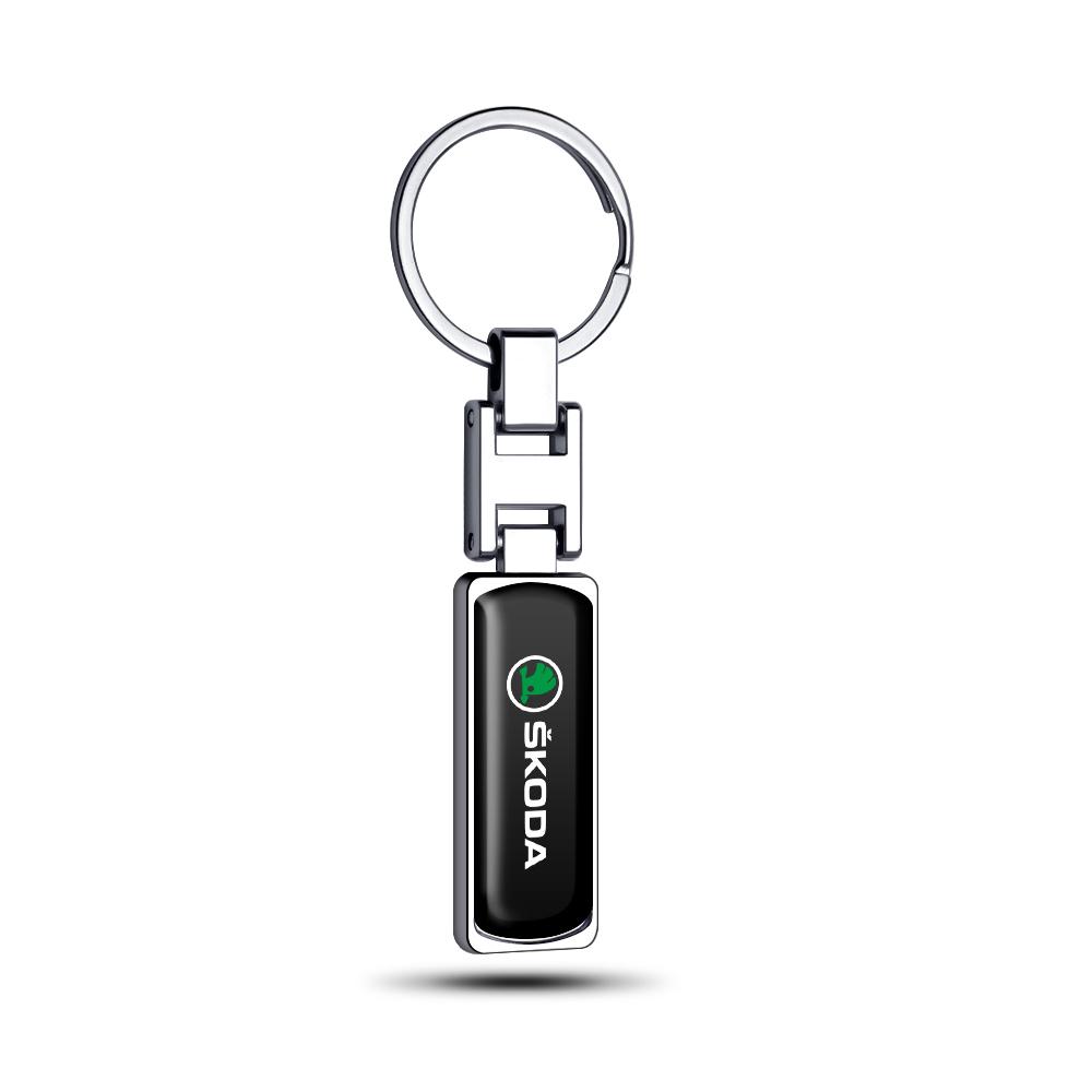 PBMN1 Car Styling Keychains Key Chain Rings Pendant Hubcap Accessories For Skoda Rapid Fabia Kodiaq Octavia Yeti Superb Karop Roomster