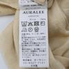 AURALEE 25Stainless Steel A25SV01IN Beige PRODUCT DYED Wool knit tops 3 beigeUsed