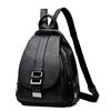 Women's Backpack Fashion Soft Leather High Quality Durable Female Travel Backpack Zippered Shoulder Strap Design