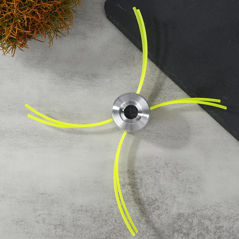 Universal Aluminum Trimmer Head With Four Trimmer Lines For Brush Cutter Grass Trimmer Head Replacement Tool Part