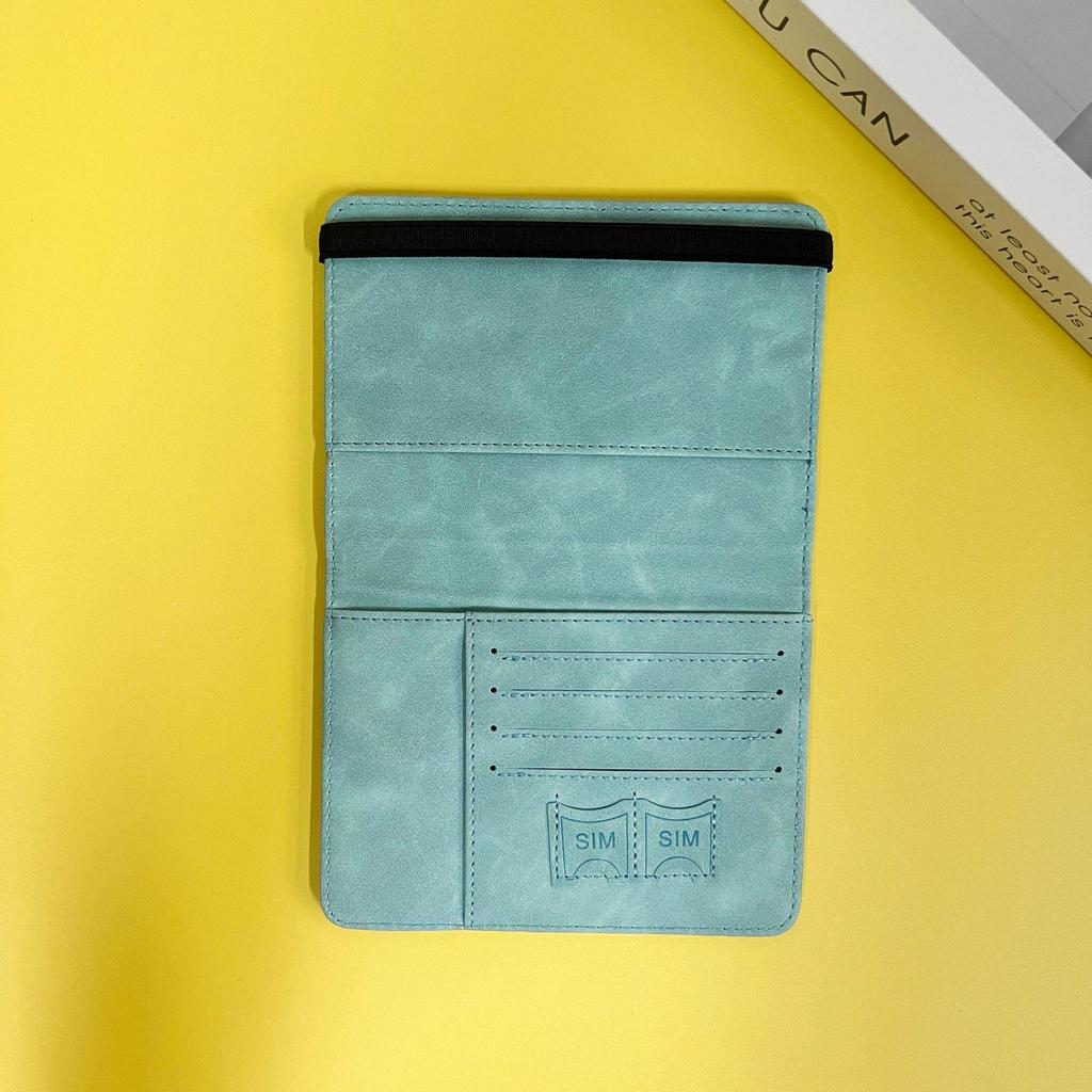 Держатель для паспорта и карт из искусственной кожи с технологией RFID для трансграничного использования - многофункциональный кошелек для удостоверения личности для путешествий
