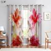 Цветочные 3D-печатные шторы в китайском стиле, красивые розы, маргаритки, лилии, магнолии, для спальни, гостиной, на штанге, легко стирать, шторы