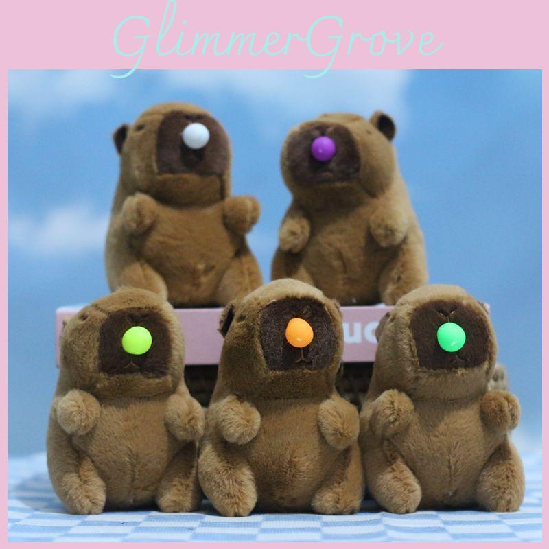 Charming Cartoon Capybara Plush Doll Super Soft Keyring Perfect For Kids And Adults