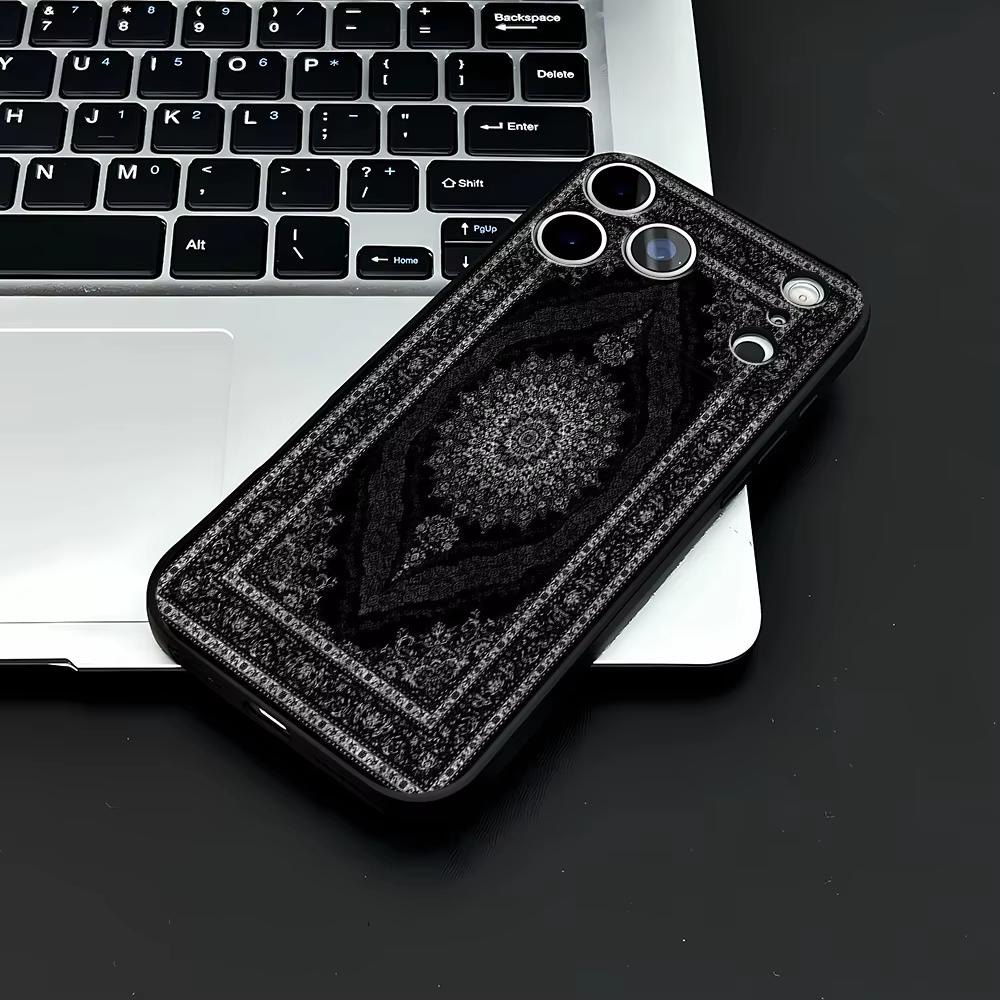 Винтажный персидский ковер Принт Чехол для телефона Для Iphone 17 Air 16 16e 15plus 14 13 12 11 Pro Max Boh Ковер Ударопрочный Силиконовый Чехол