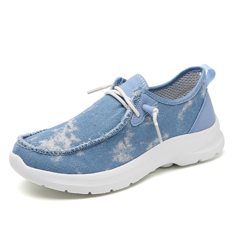 Новые женские парусиновые туфли с выемками, модные сетчатые кроссовки с толстой подошвой, дышащие повседневные туфли для ходьбы