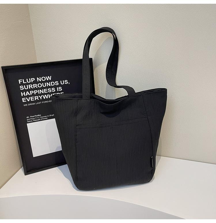 Холщовая сумка Сумка в стиле ленивого ветра Женская вместительная новая универсальная на плечо сумка-тоут для студентки