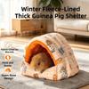 Semi Closed Winter Hamster Cotton Nest Soft Guinea Pig Hideout Hamster Sleeping House  Cold Weather