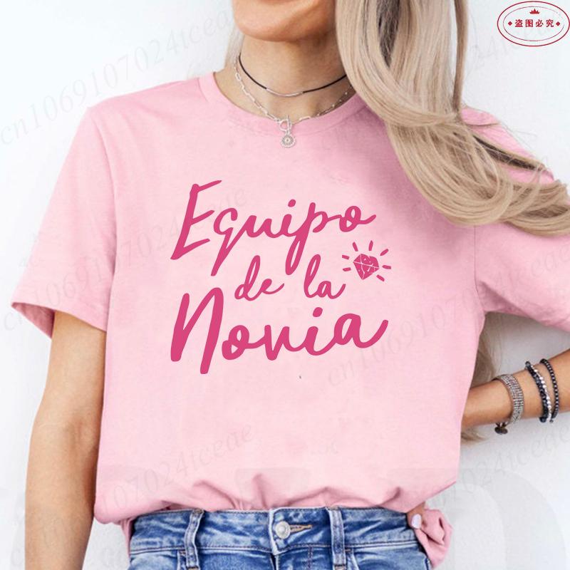 Spanish Woman Bachelorette Hen Party T Shirt Girl Team Bride T-Shirt Woman Single Farewell Blouses Funny Bridal Wedding Tees