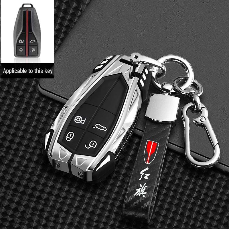 2022 Hongqi HS5/HS7/H9 Qixiang Edition Men's Mecha Key Case Cover