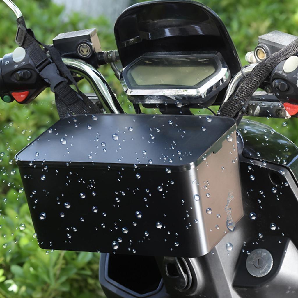 Waterproof Motorcycle Storage Box Waterproof Motorcycle Accessory Storage Box Large Capacity With Lid Design