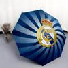 Узор Real Madrid CF, автоматический складной зонт, портативная и складная конструкция, 8 спиц, рождественский или день рождения подарок.