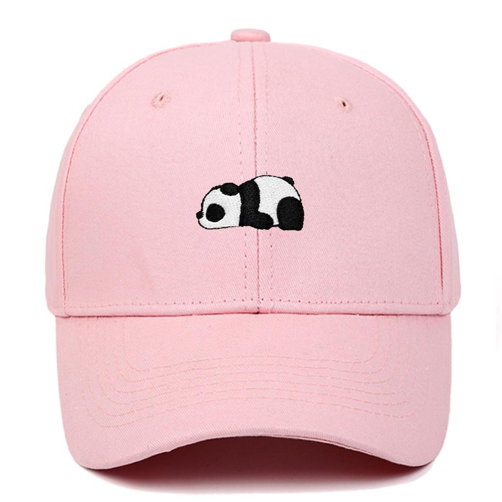 Panda Embroidery Baseball Cap - Unisex Summer Sports Hat, Custom Logo, Various Colors