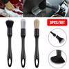 3pcs Detailing Brush Set Car Brushes Car Detailing Brush For Auto Cleaning Dashboard Air Outlet Wheel Wash Maintenance Tool