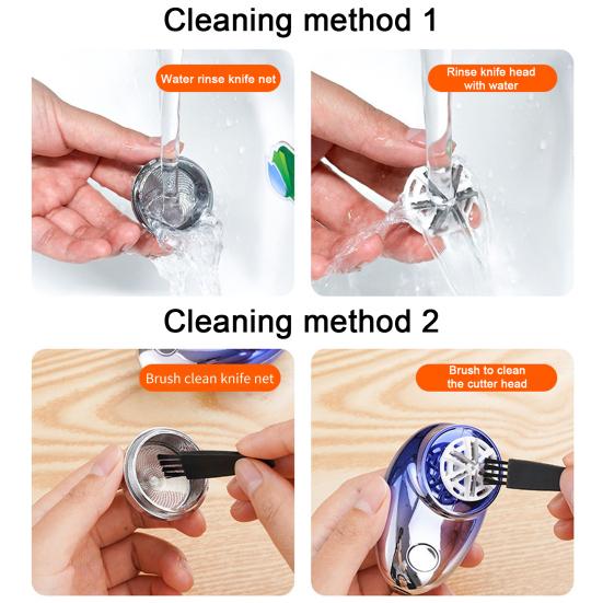 Мужская электробритва с цифровым дисплеем Type-C, перезаряжаемая мини-роторная бритва для путешествий, портативный беспроводной инструмент для удаления волос, триммер для бороды