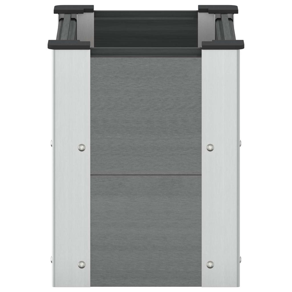 Raised Garden Bed Gray 50 x 30 x 36 cm