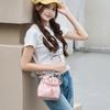 Disney Strawberry Bear Original Niche Design Fashion Everyday Versatile Commuter Drawstring PVC Bucket Bag Crossbody Shoulder Tote Bag BMK-72712