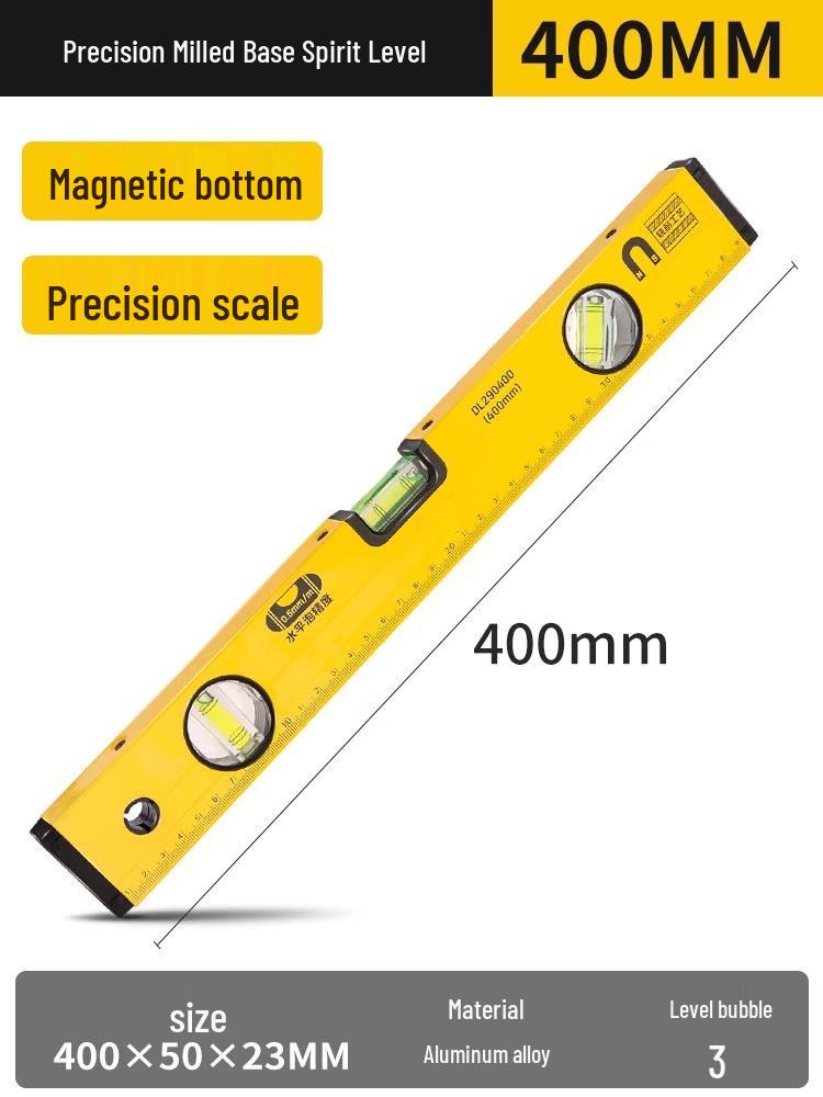 High Precision Mini Aluminum Alloy Spirit Level Ruler