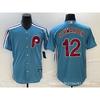 Philadelphia Phillies MLB Baseball Jersey T-Shirt Unisex Short Sleeve Embroidered Fan Apparel