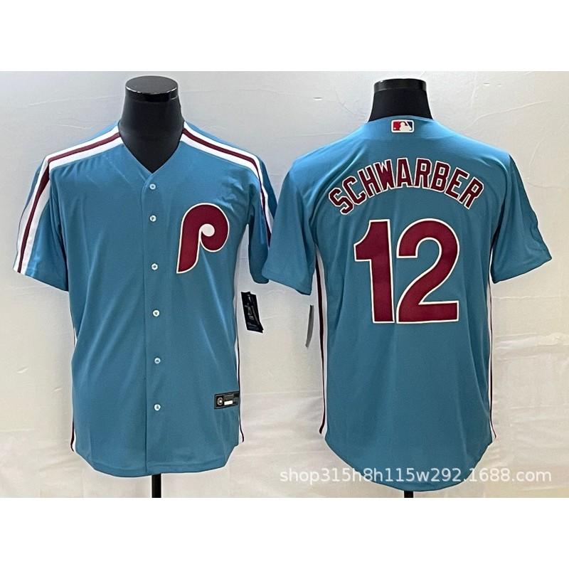 Philadelphia Phillies MLB Baseball Jersey T-Shirt Unisex Short Sleeve Embroidered Fan Apparel