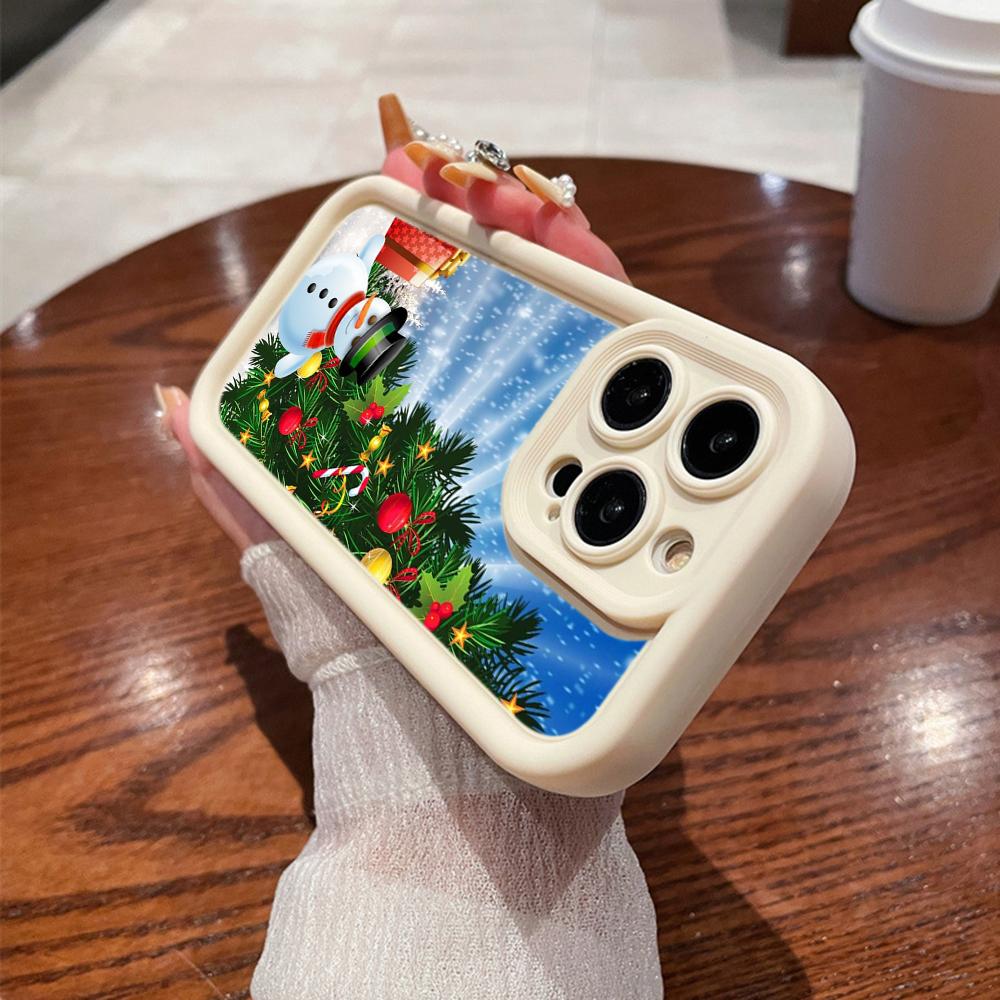 N118 Новогодний Веселый Рождественский дизайн Мягкие чехлы для телефонов Angel Eyes для iPhone 16 15 14 13 11 Pro Max 8 7 6s Plus 12 mini XR XS Max SE Противоударный чехол